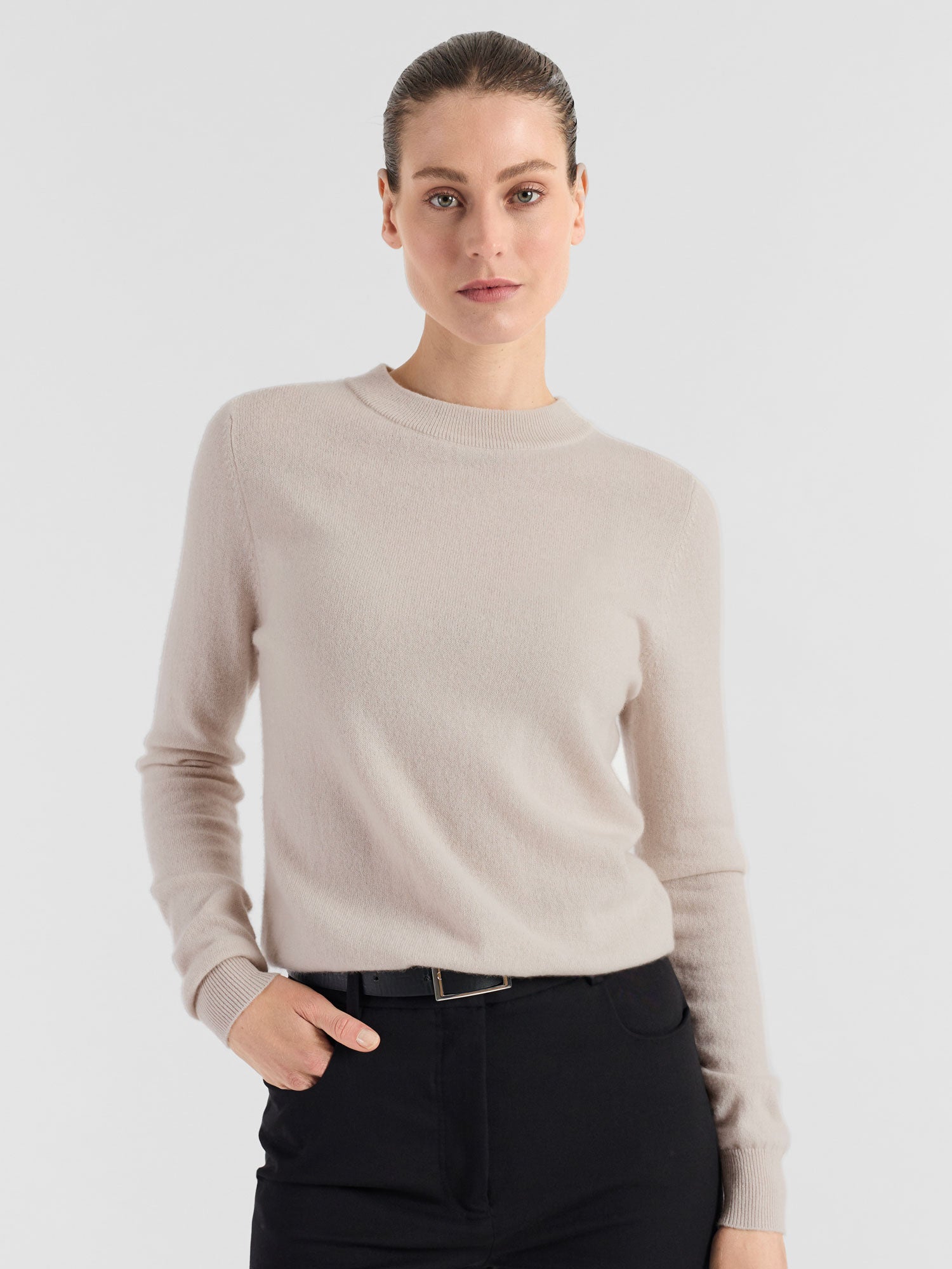 CASHMERE WOOL 今季完売品　argue SWEAT-KNIT Melange Grey City Sweater Cashmere Wega - STRØM トップス