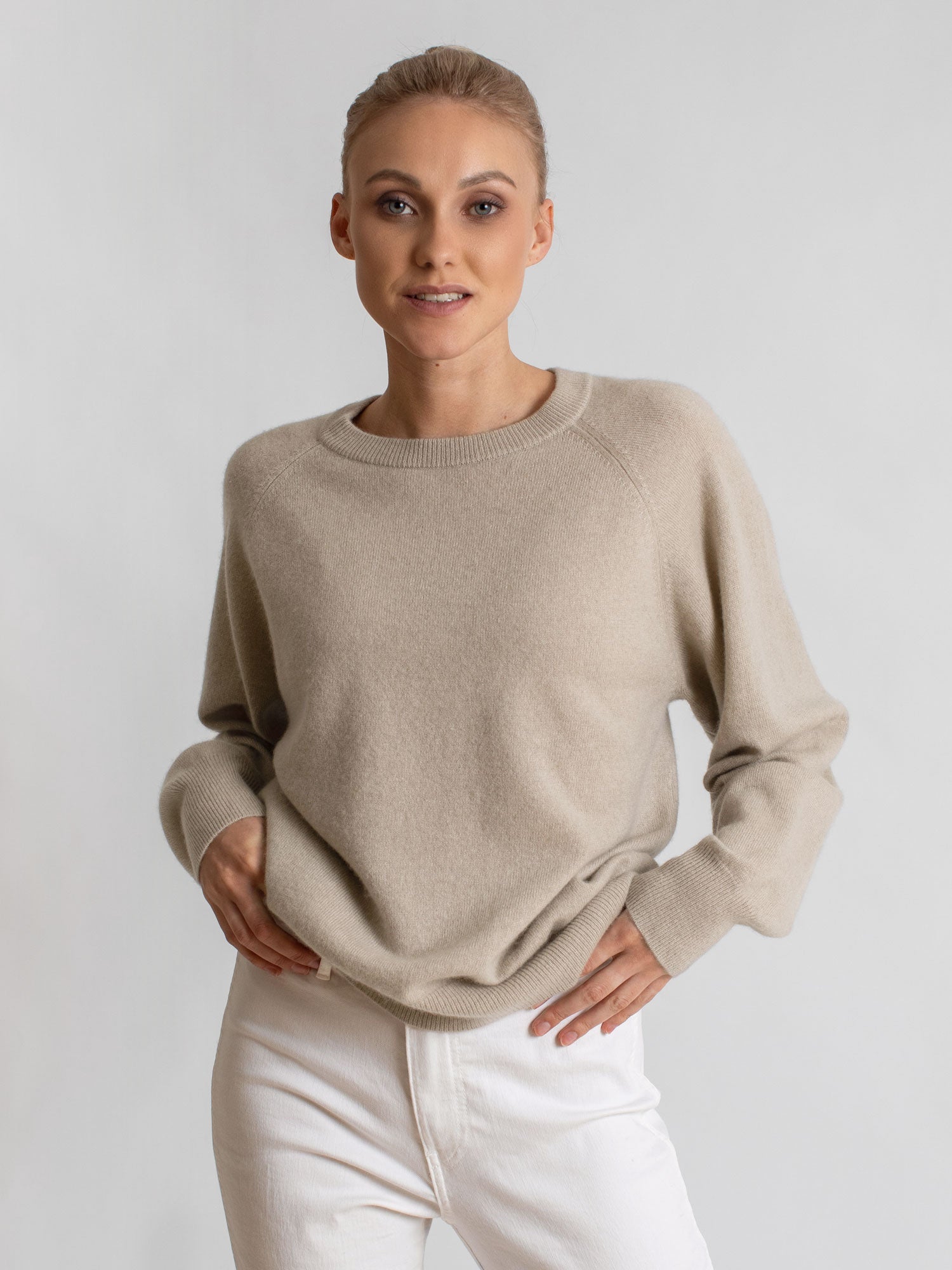 Cashmere sweater Embla - ginger – Kashmina of Norway