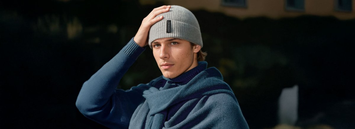 Men cashmere headwear