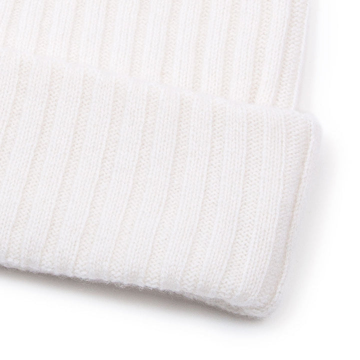 Cashmere beanie "Oda" - white - 100% pure Cashmere - Scandinavian design - Kashmina of Norway