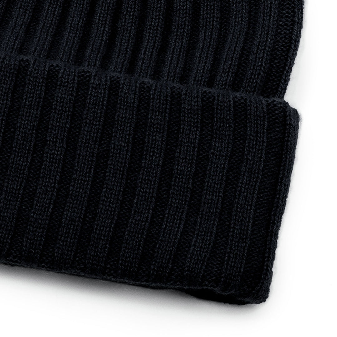 Cashmere beanie "Oda" - black - 100% pure Cashmere - Scandinavian design - Kashmina of Norway