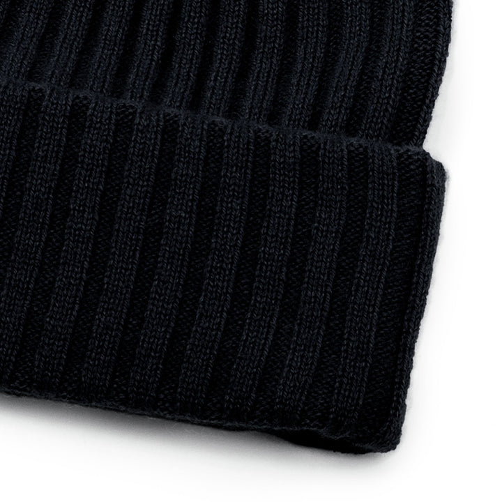 Cashmere beanie "Oda" - black - 100% pure Cashmere - Scandinavian design - Kashmina of Norway