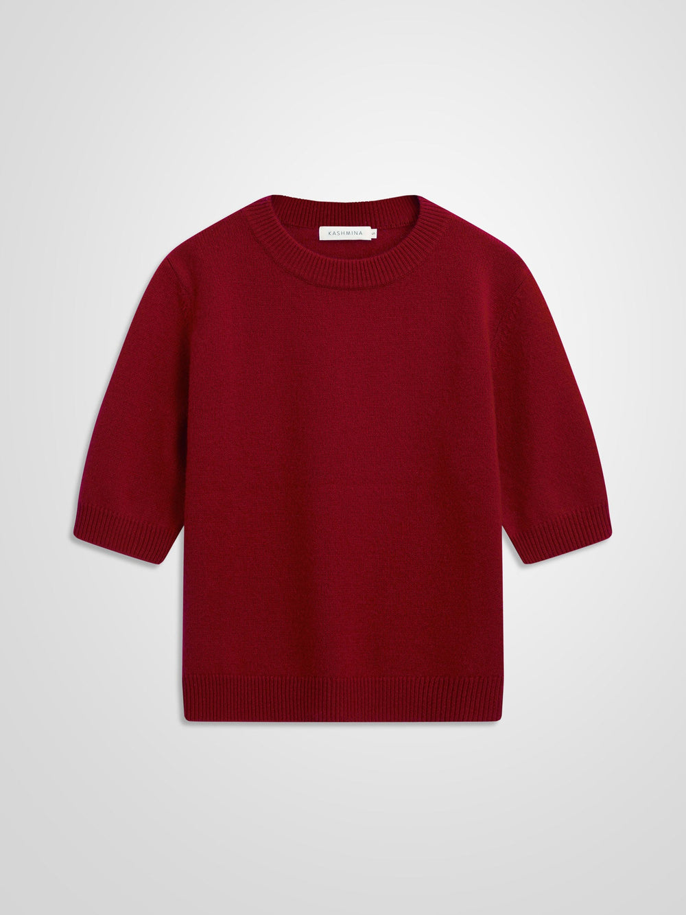 Cashmere sweater "Aase" - Aroma red - 100% pure Cashmere - Scandinavian design - Kashmina of Norway