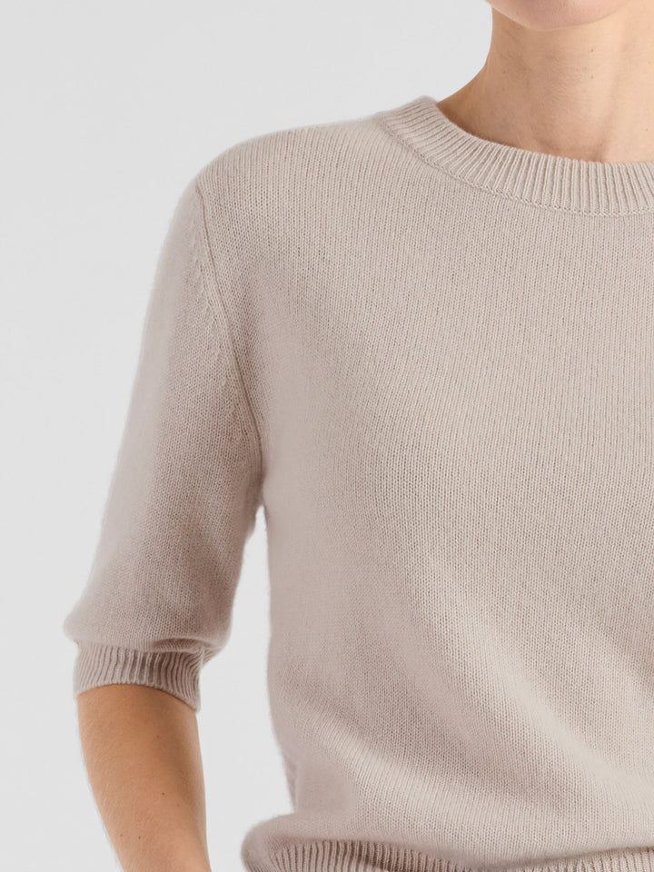 Cashmere sweater  "Aase" - cream