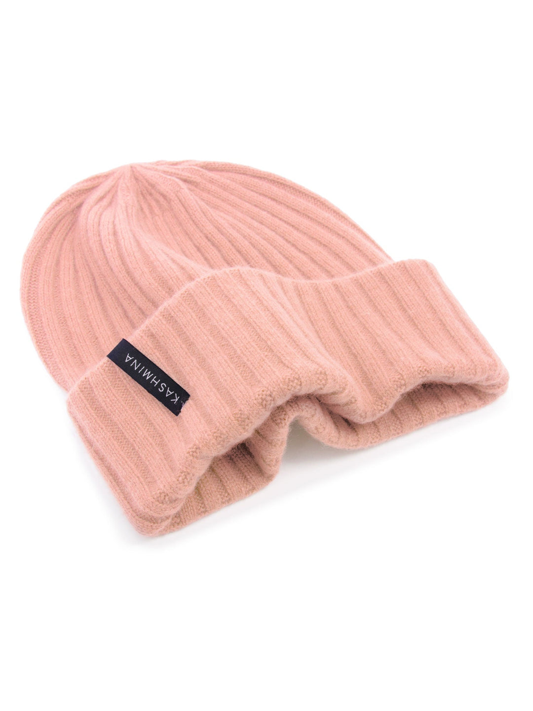Cashmere beanie "Oda" - peachy pink - 100% pure Cashmere - Scandinavian design - Kashmina of Norway
