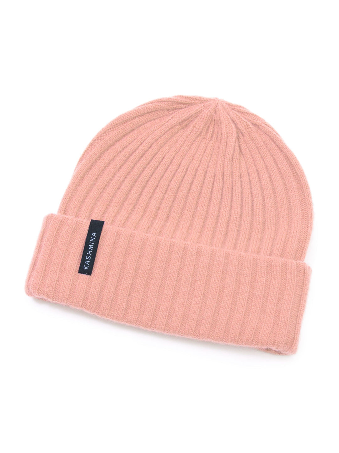 Cashmere beanie "Oda" - peachy pink - 100% pure Cashmere - Scandinavian design - Kashmina of Norway