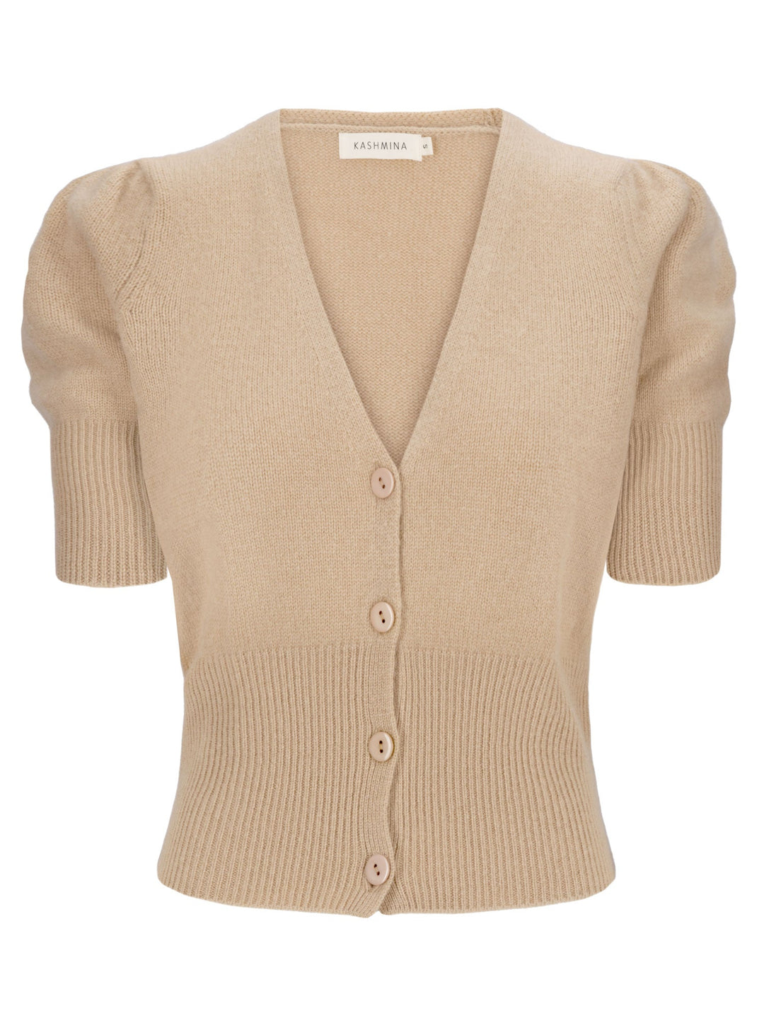 Cashmere cardigan "Grace" - sand - 100% pure Cashmere - Scandinavian design - Kashmina of Norway