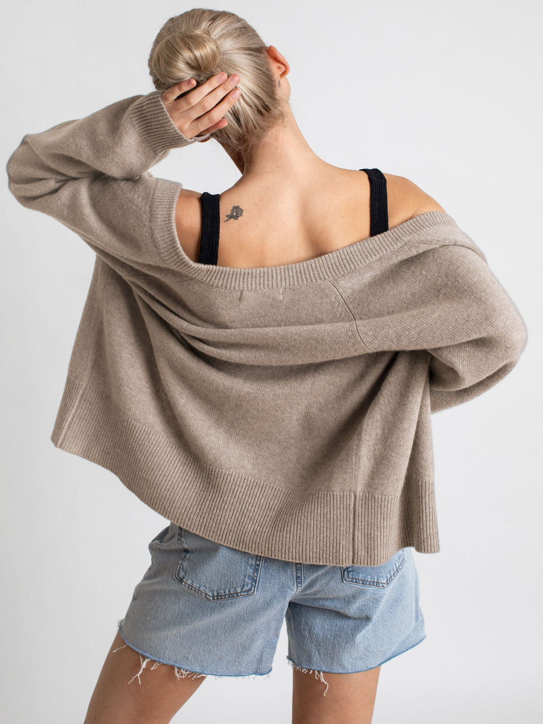 Cashmere cardigan "Eir" - toast - 100% pure Cashmere - Scandinavian design - Kashmina of Norway