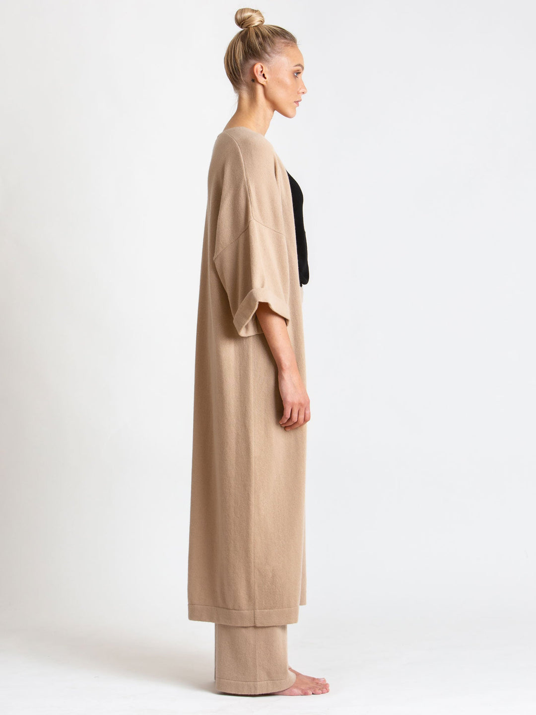 Cashmere cardigan "Kaftan" - sand - 100% pure Cashmere - Scandinavian design - Kashmina of Norway