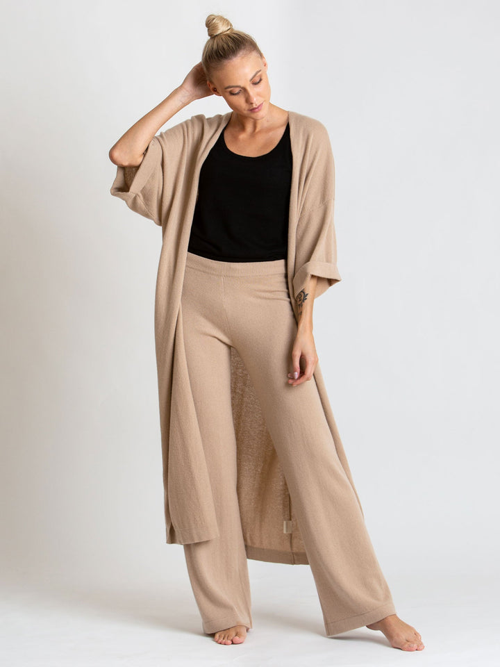 Cashmere cardigan "Kaftan" - sand - 100% pure Cashmere - Scandinavian design - Kashmina of Norway