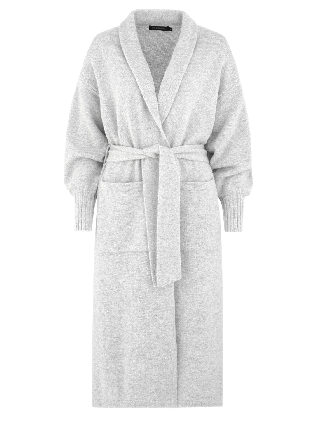 Cashmere coat "Trench" - light grey - 100% pure Cashmere - Scandinavian design - Kashmina of Norway