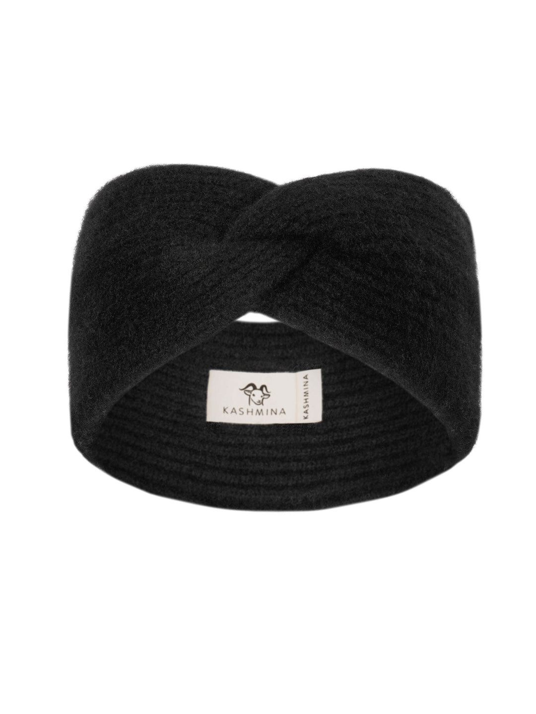 Cashmere head band "Freya" - black - 100% pure Cashmere - Scandinavian design - Kashmina of Norway
