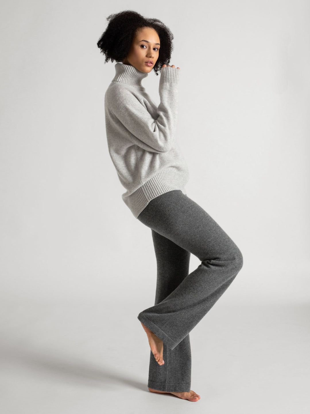 Cashmere pants "Classic pants" - dark grey