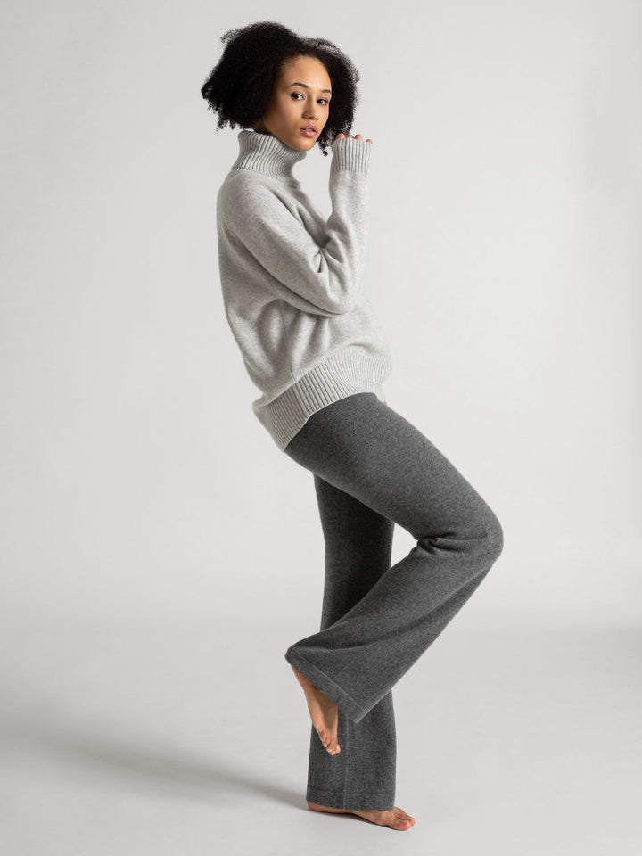 Cashmere pants "Classic pants" - dark grey