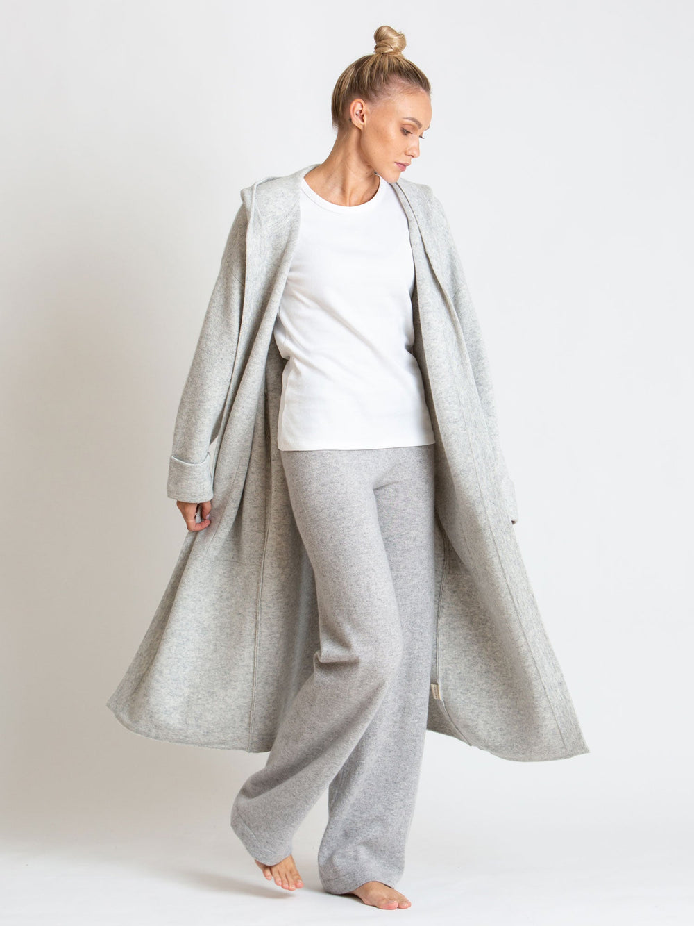 Cashmere pants "Classic pants" - light grey - 100% pure Cashmere - Scandinavian design - Kashmina of Norway