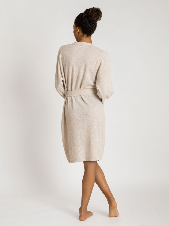 Cashmere robe "Classic" - beige - 100% pure Cashmere - Scandinavian design - Kashmina of Norway