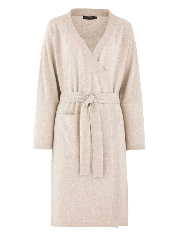 Cashmere robe "Classic" - beige - 100% pure Cashmere - Scandinavian design - Kashmina of Norway