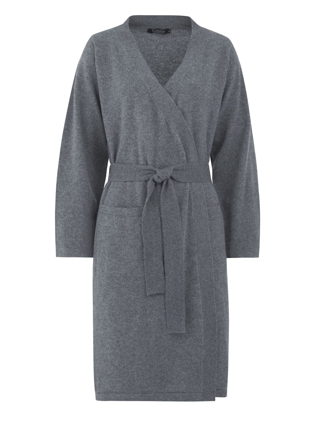 Cashmere robe "Classic" - dark grey - 100% pure Cashmere - Scandinavian design - Kashmina of Norway