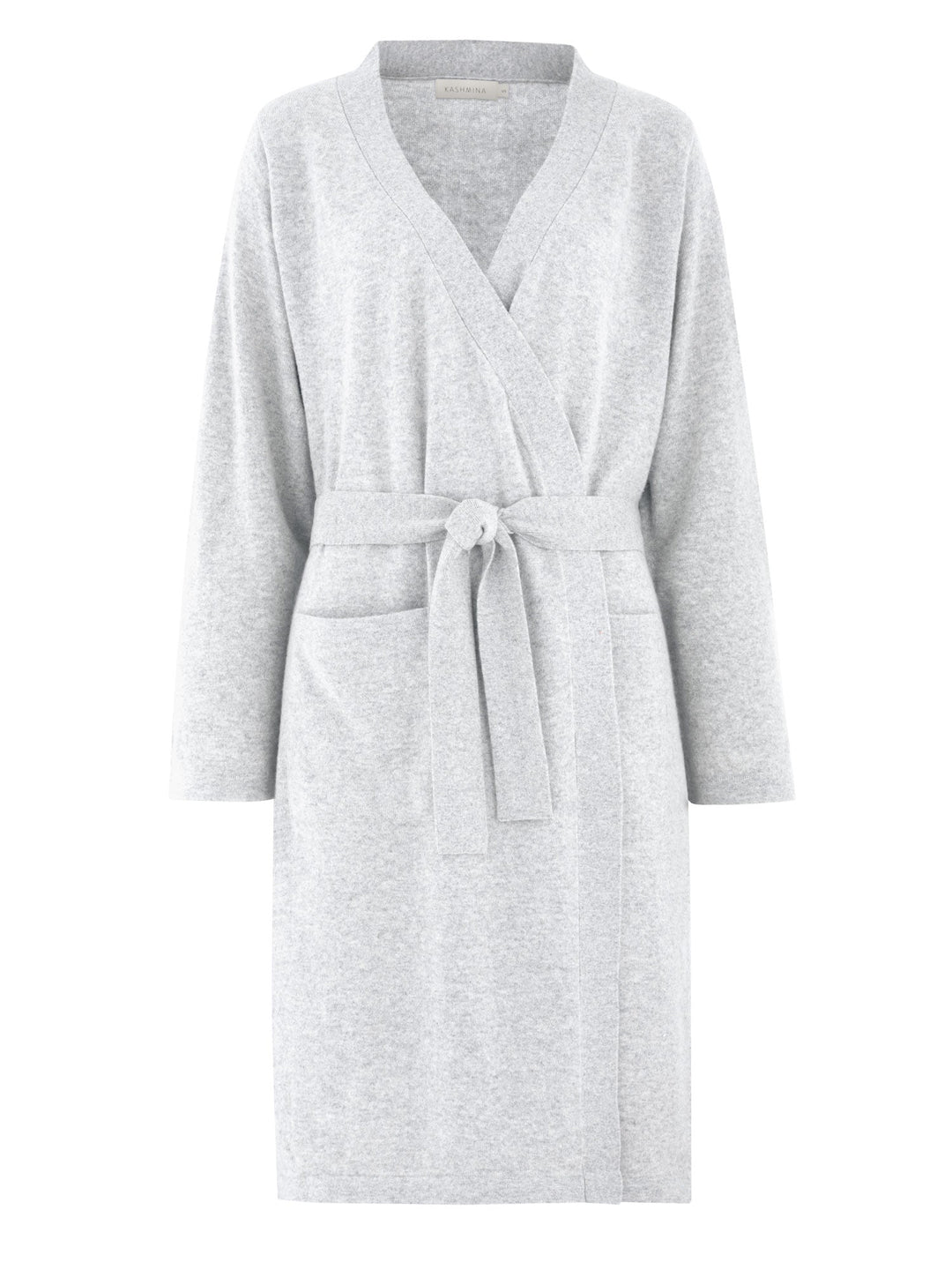 Cashmere robe "Classic" - light grey - 100% pure Cashmere - Scandinavian design - Kashmina of Norway