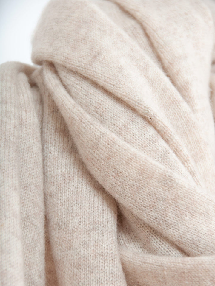 Cashmere scarf "Signature" - beige - 100% pure Cashmere - Scandinavian design - Kashmina of Norway