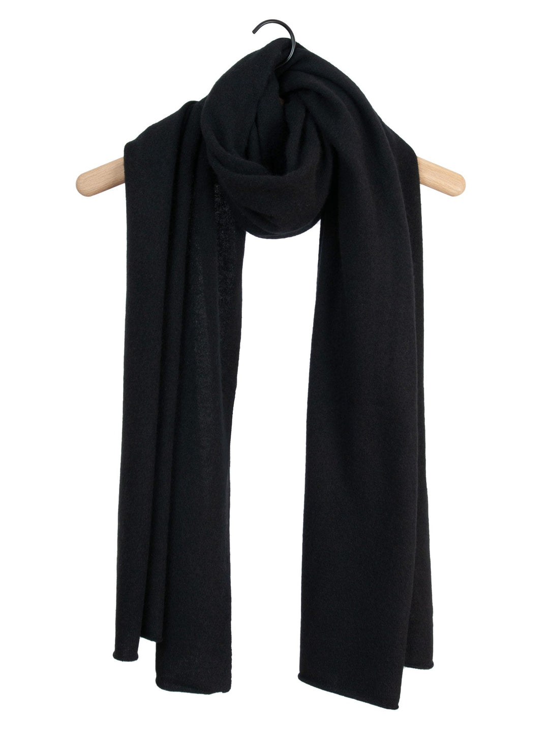 Cashmere scarf "Signature" - black - 100% pure Cashmere - Scandinavian design - Kashmina of Norway