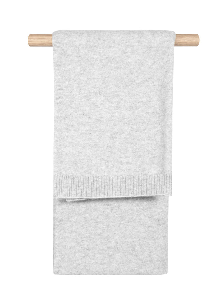 Cashmere scarf "Urban" - light grey - 100% pure Cashmere - Scandinavian design - Kashmina of Norway