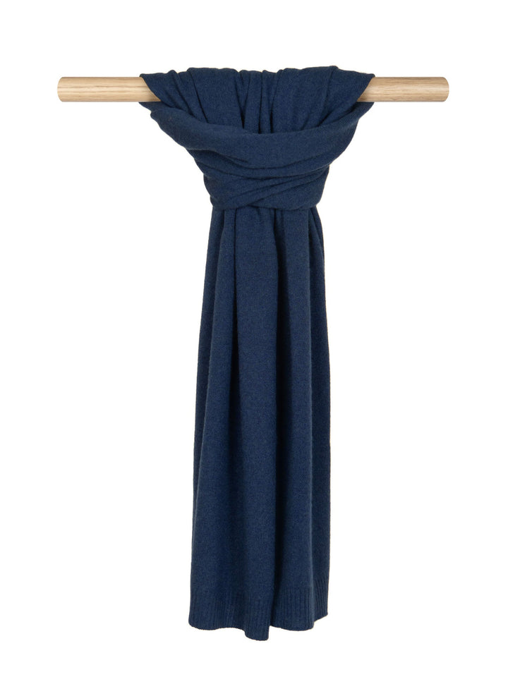 Cashmere scarf "Urban" - mountain blue - 100% pure Cashmere - Scandinavian design - Kashmina of Norway