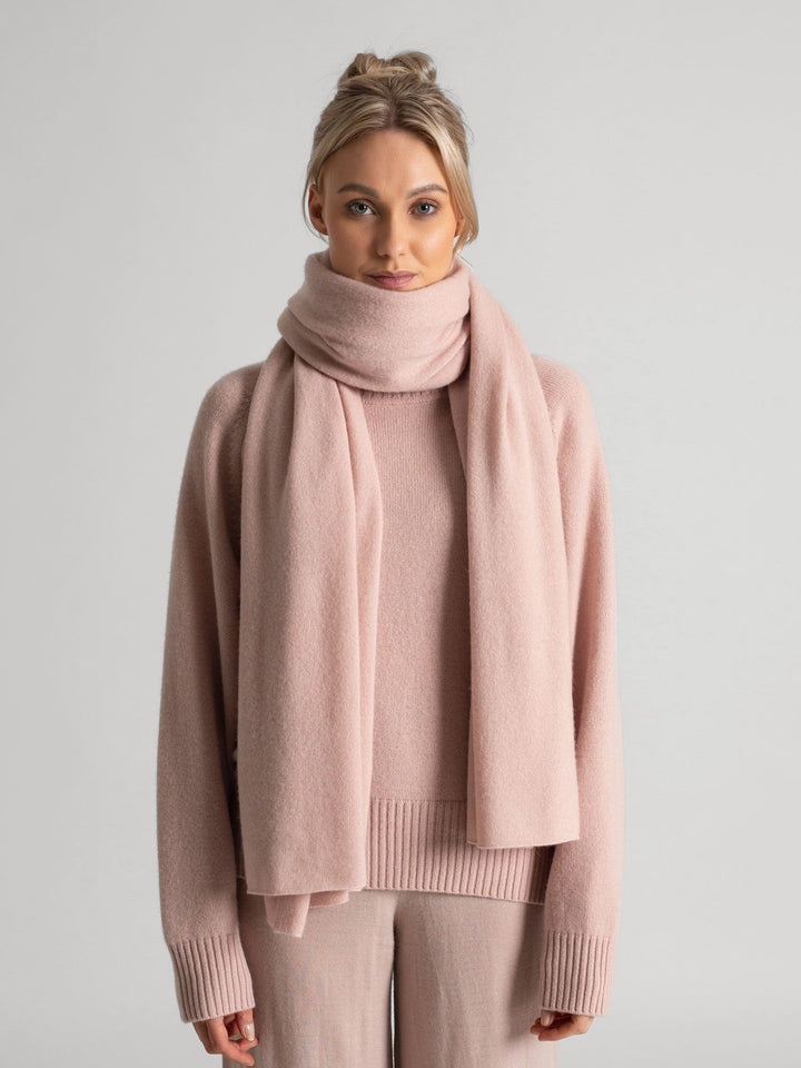 Cashmere scarf "Signature" - rose glow - 100% pure Cashmere - Scandinavian design - Kashmina of Norway