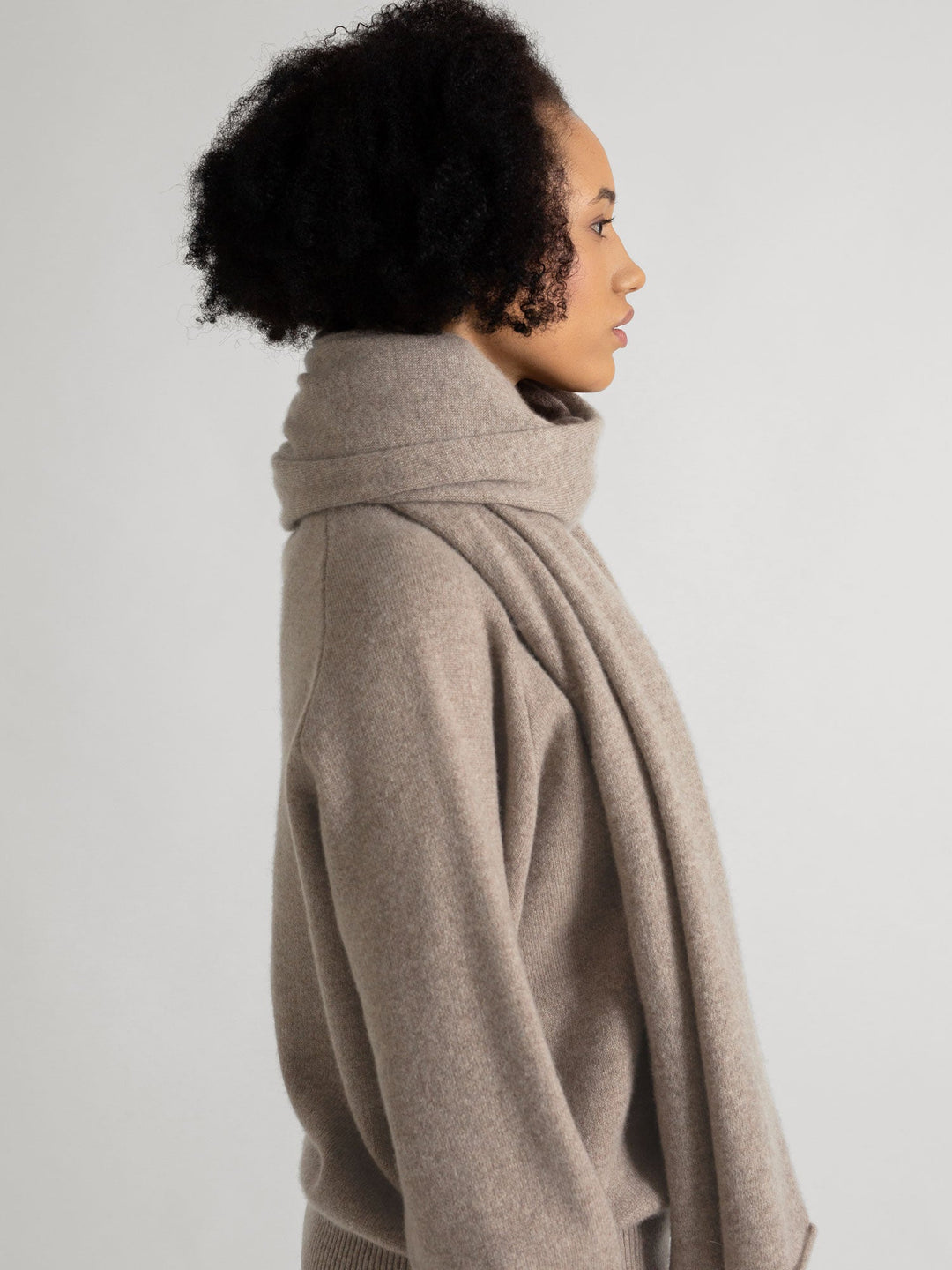 Cashmere scarf "Signature" - toast - 100% pure Cashmere - Scandinavian design - Kashmina of Norway