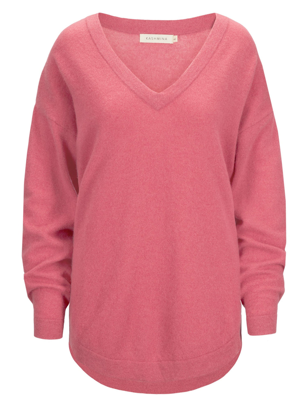 Cashmere sweater "Alva" - pink berry - 100% pure Cashmere - Scandinavian design - Kashmina of Norway