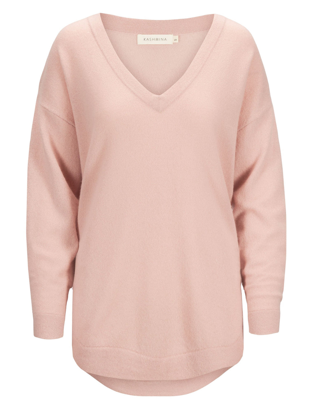 Cashmere sweater "Alva" - rose glow - 100% pure Cashmere - Scandinavian design - Kashmina of Norway