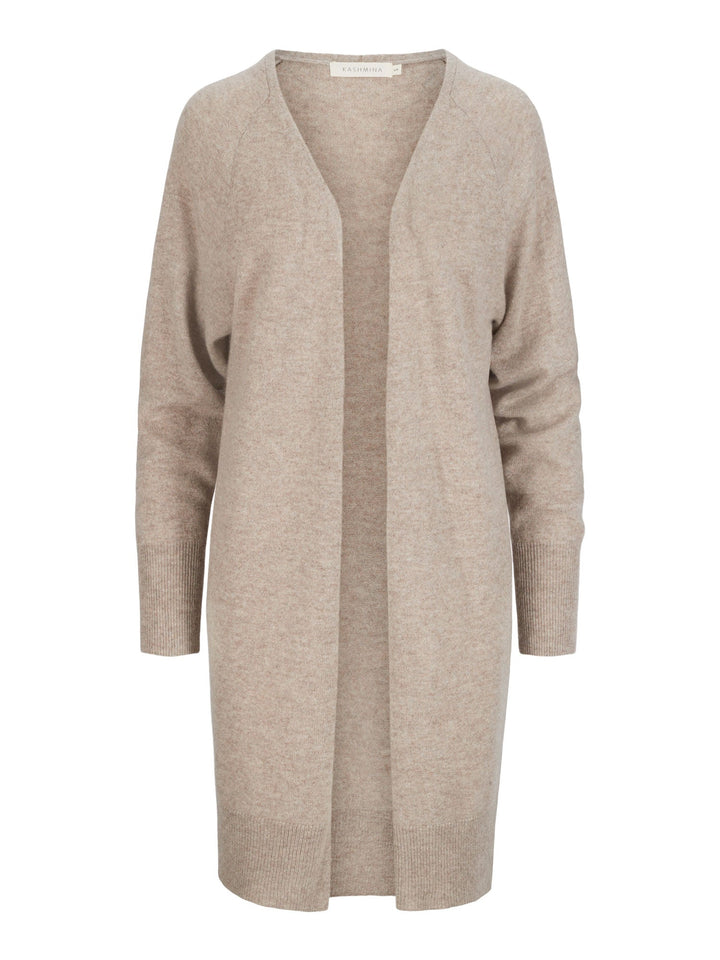 Cashmere cardigan "Linnea" - toast - 100% pure Cashmere - Scandinavian design - Kashmina of Norway