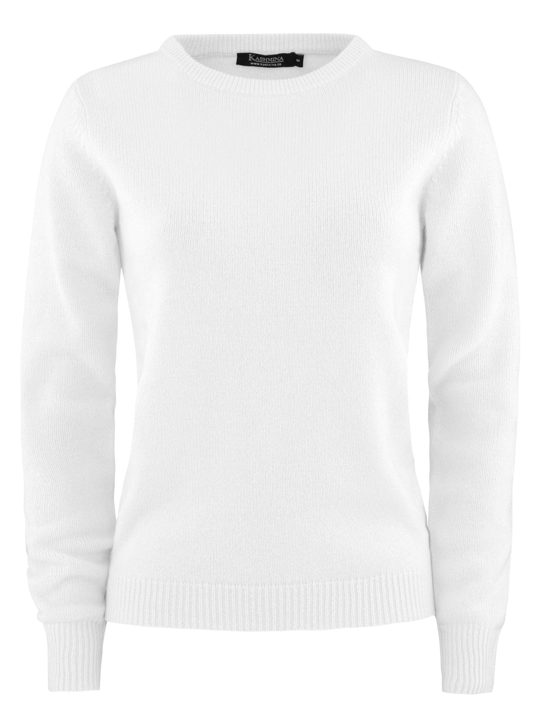 Cashmere sweater "Saga" - white - 100% pure Cashmere - Scandinavian design - Kashmina of Norway