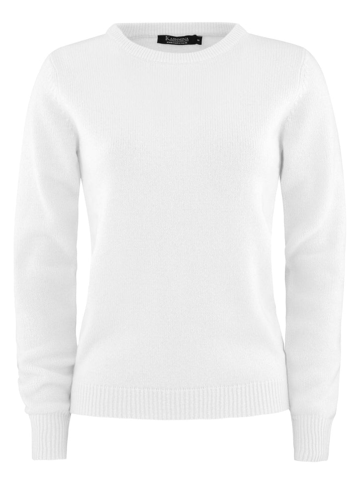 Cashmere sweater "Saga" - white - 100% pure Cashmere - Scandinavian design - Kashmina of Norway
