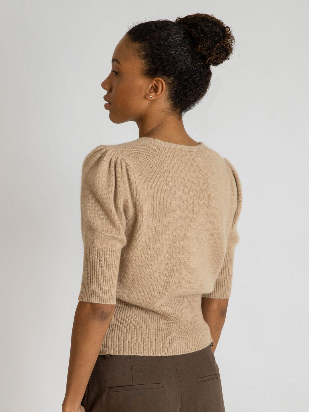 Cashmere cardigan "Grace" - sand - 100% pure Cashmere - Scandinavian design - Kashmina of Norway