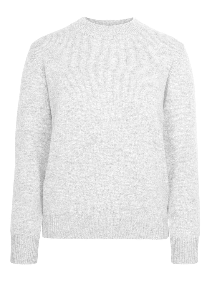 Cashmere sweater "Sofia long" - light grey - 100% pure Cashmere - Scandinavian design - Kashmina of Norway