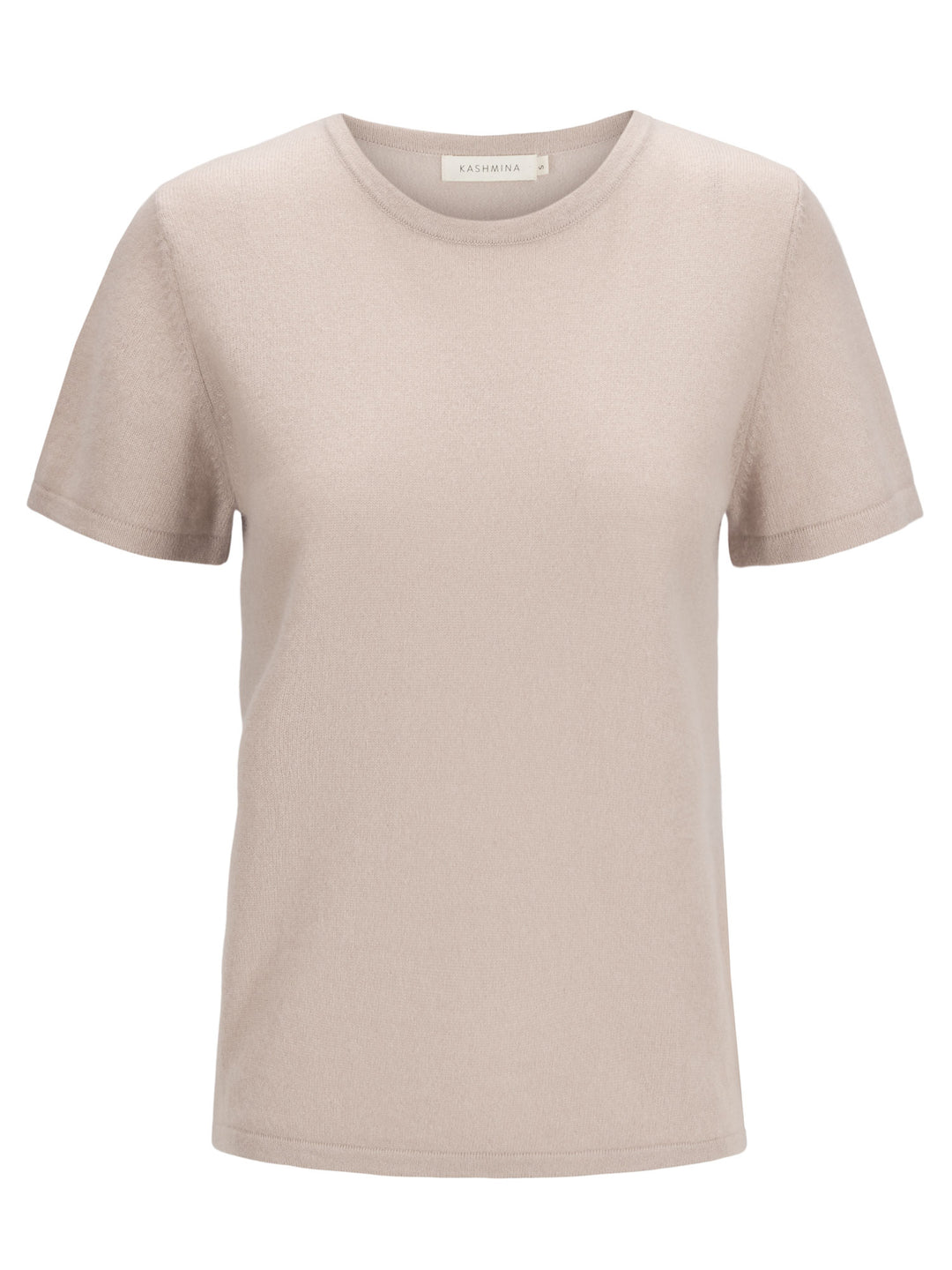 cashmere t-shirt tee shirt sustainable fashion luxury quality norwegian design. Color: Feather.