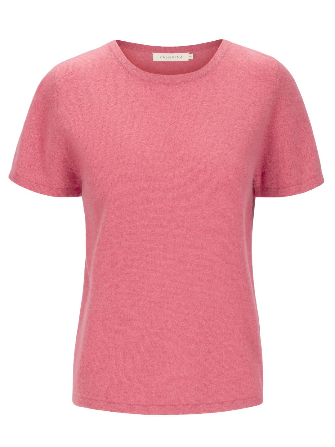 cashmere t-shirt tee shirt sustainable fashion luxury quality norwegian design. Color Pink Berry