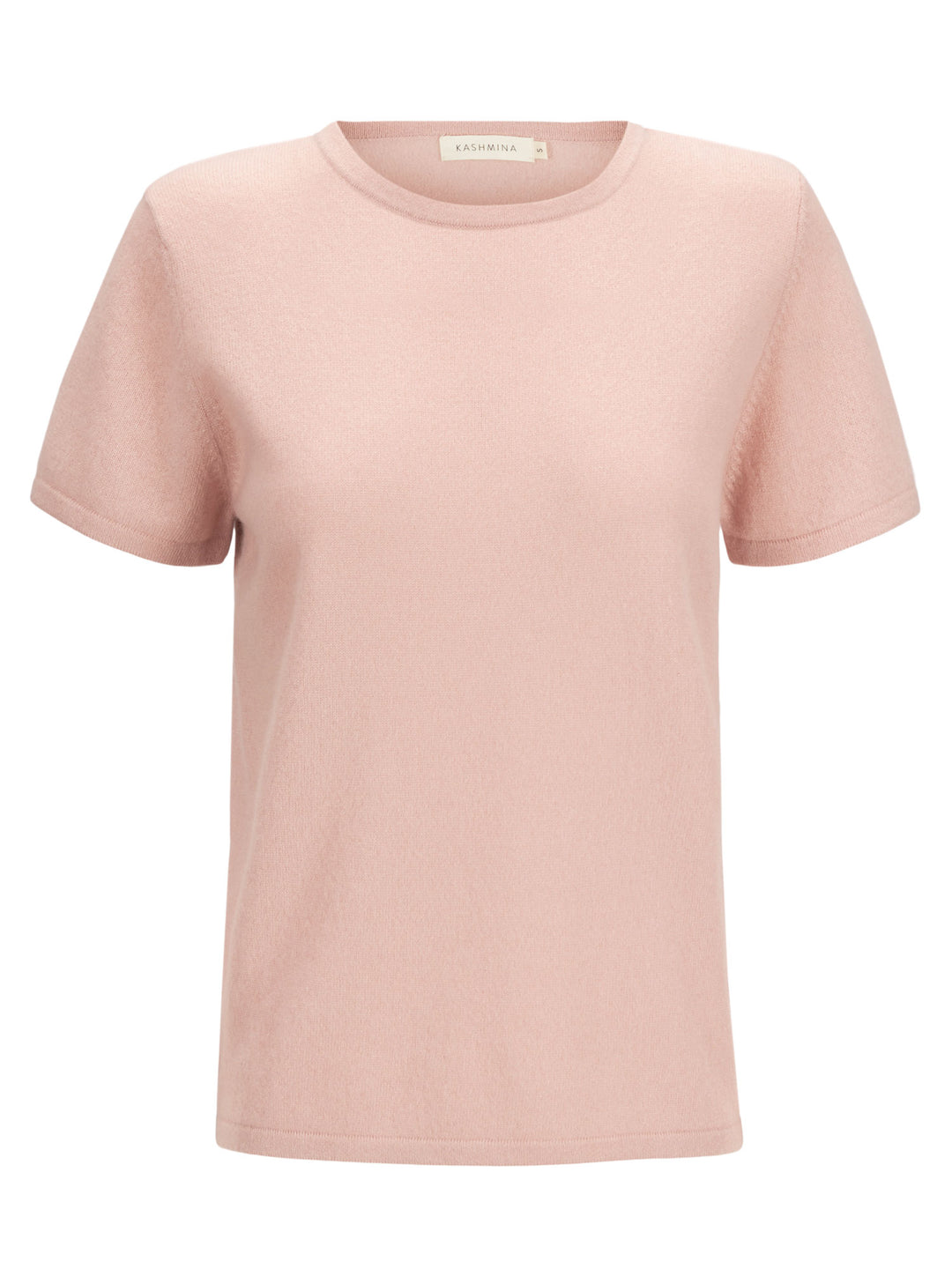 cashmere t-shirt tee shirt sustainable fashion luxury quality norwegian design. Color Rose Glow