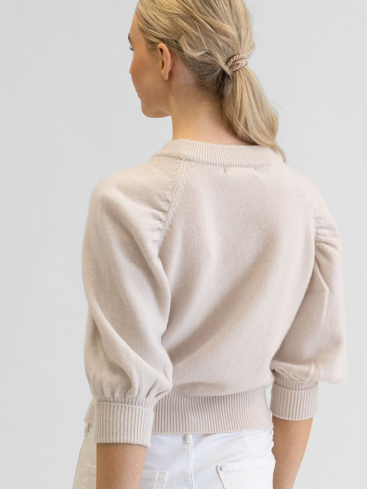 Cashmere sweater "Aurora" - pearl - 100% pure Cashmere - Scandinavian design - Kashmina of Norway