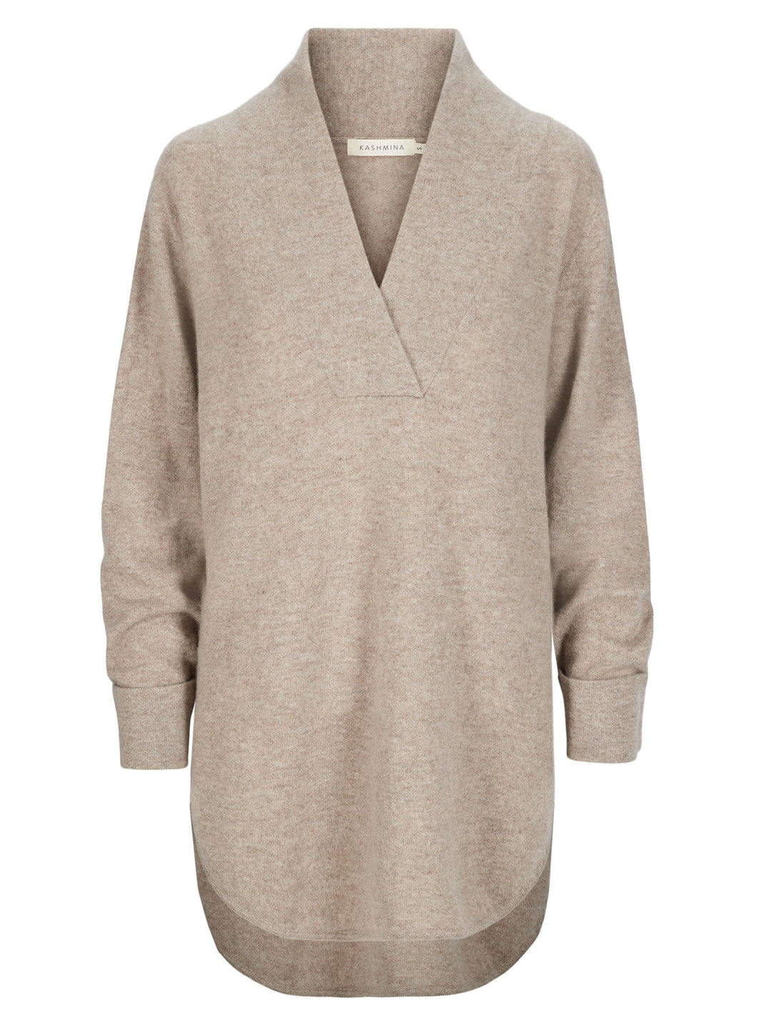 Cashmere sweater "Ida" - toast - 100% pure Cashmere - Scandinavian design - Kashmina of Norway