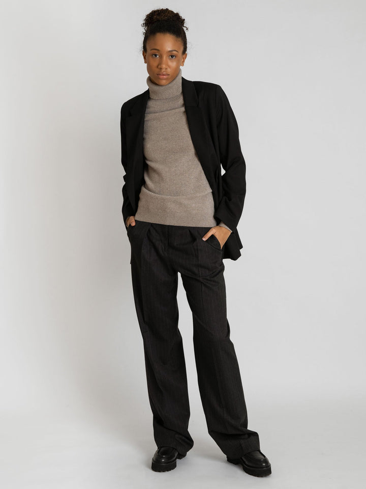 Cashmere sweater "Hedda" - toast - 100% pure Cashmere - Scandinavian design - Kashmina of Norway