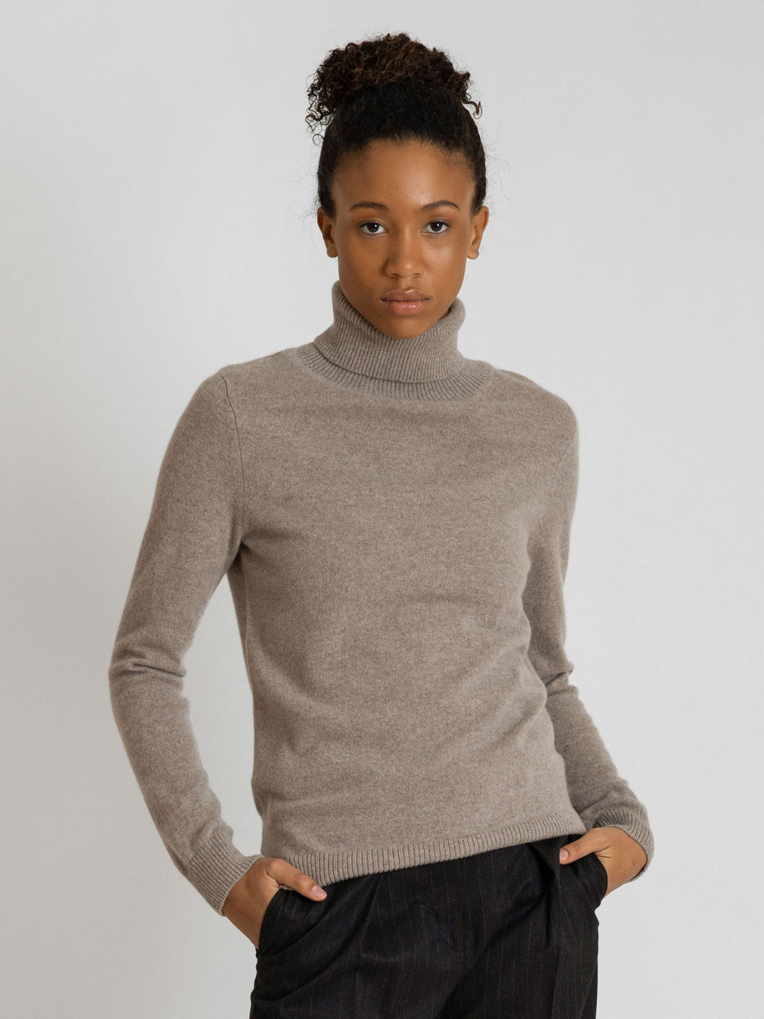 Cashmere sweater "Hedda" - toast - 100% pure Cashmere - Scandinavian design - Kashmina of Norway