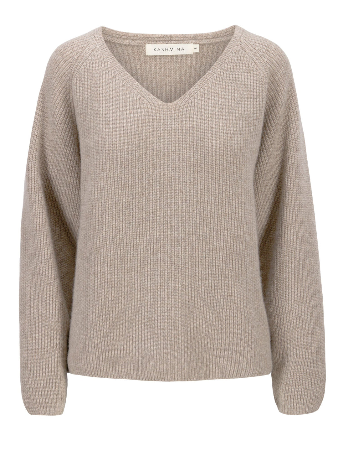 Cashmere sweater "Maya" - toast - 100% pure Cashmere - Scandinavian design - Kashmina of Norway