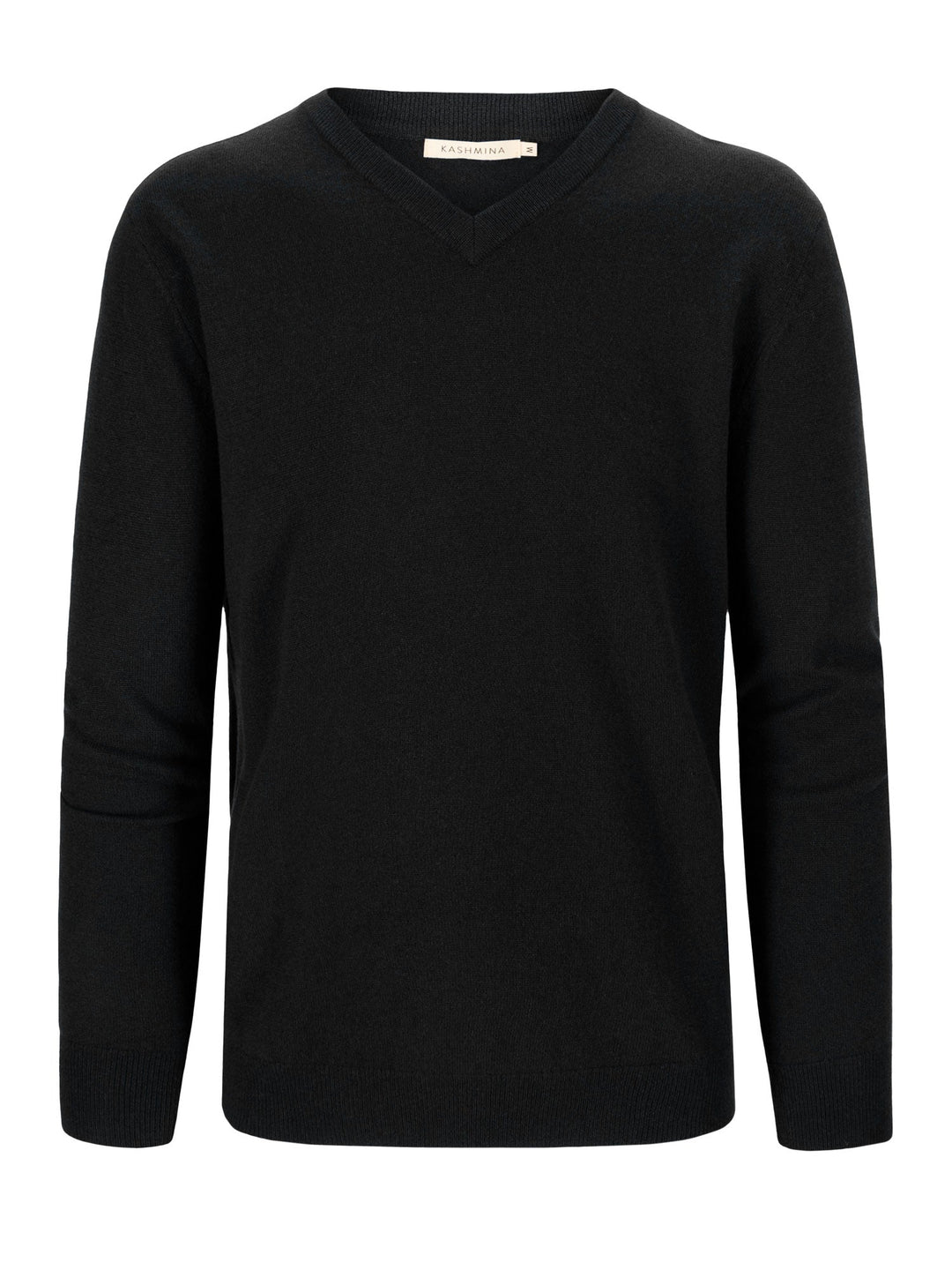 Cashmere sweater men "V-neck" - black - 100% pure Cashmere - Scandinavian design - Kashmina of Norway
