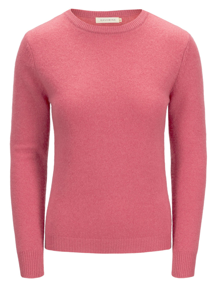 Cashmere sweater "Saga" - pink berry - 100% pure Cashmere - Scandinavian design - Kashmina of Norway
