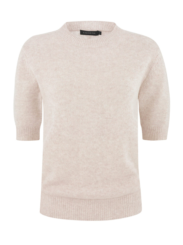 Cashmere sweater "Sofia sweater" - beige - 100% pure Cashmere - Scandinavian design - Kashmina of Norway