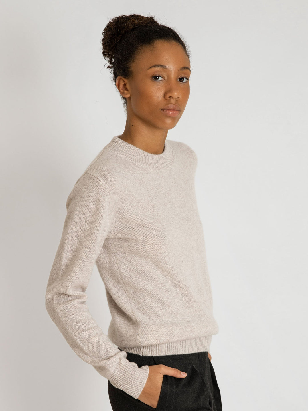 Cashmere sweater "Sofia long" - beige - 100% pure Cashmere - Scandinavian design - Kashmina of Norway
