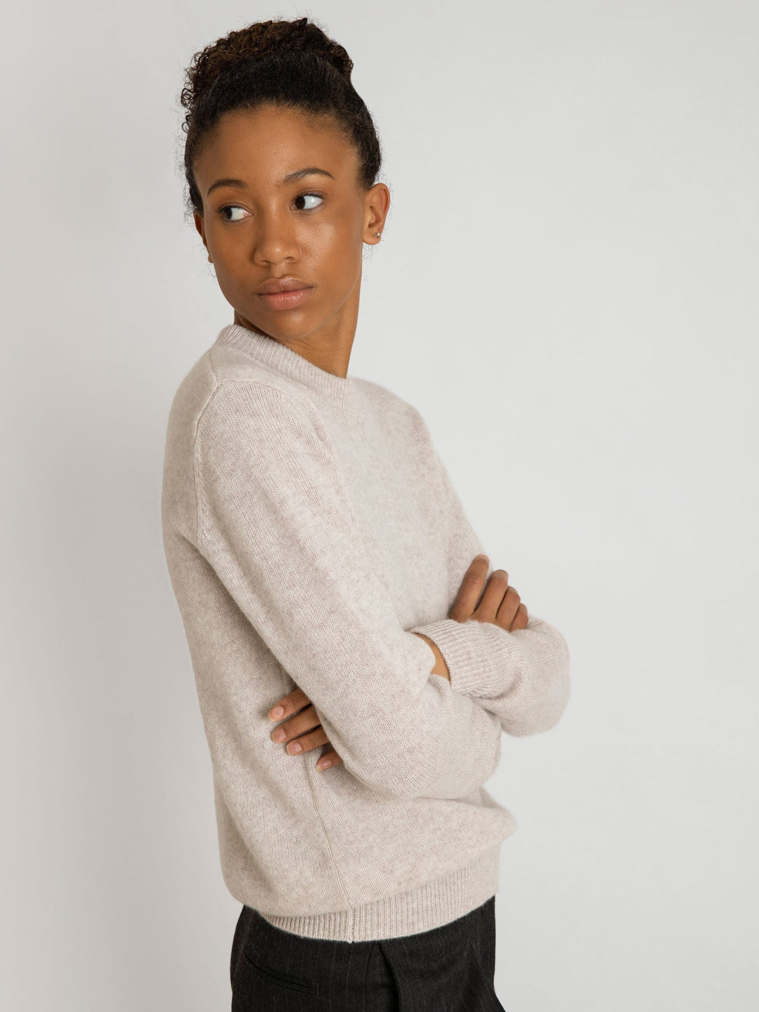 Cashmere sweater "Sofia long" - beige - 100% pure Cashmere - Scandinavian design - Kashmina of Norway