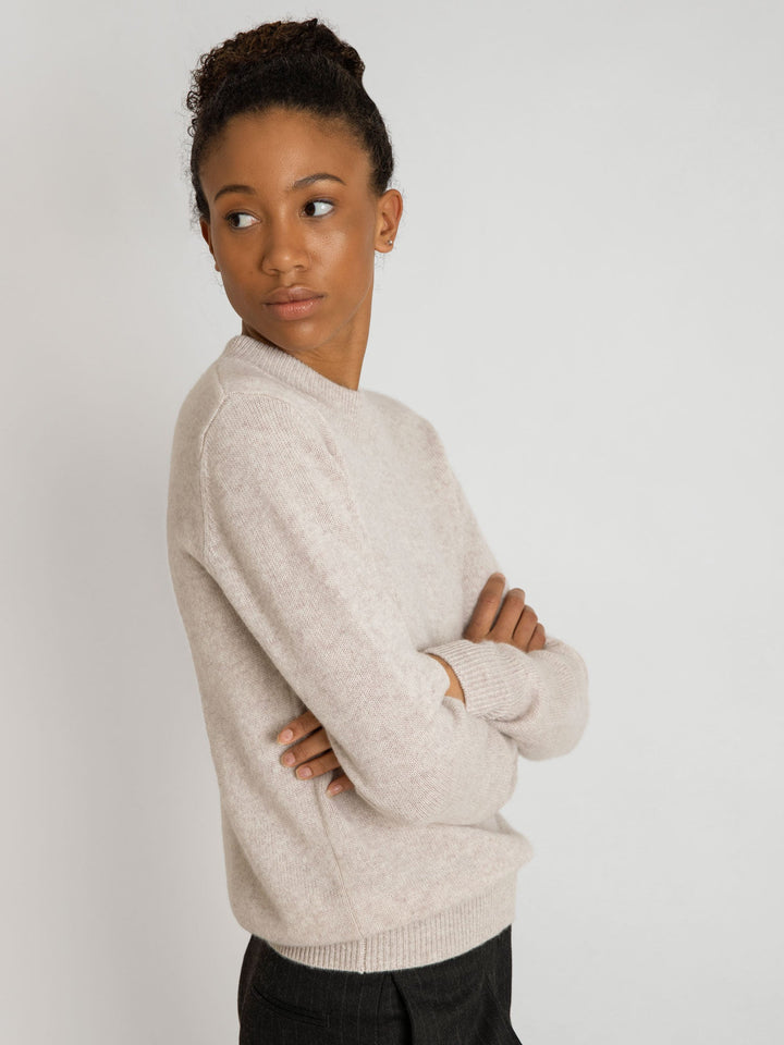 Cashmere sweater "Sofia long" - beige - 100% pure Cashmere - Scandinavian design - Kashmina of Norway
